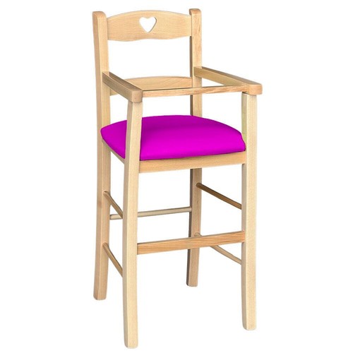 Seggiolone legno color - seggiolone,