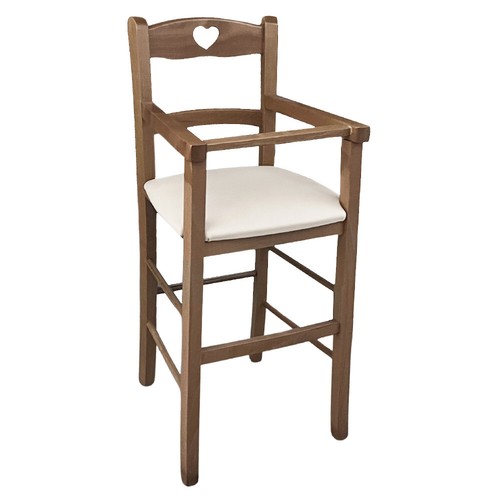 Seggiolone legno noce - legno,