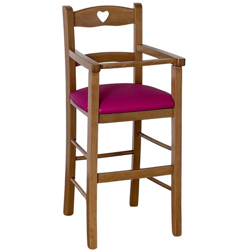 Seggiolone legno noce - seggiolone,