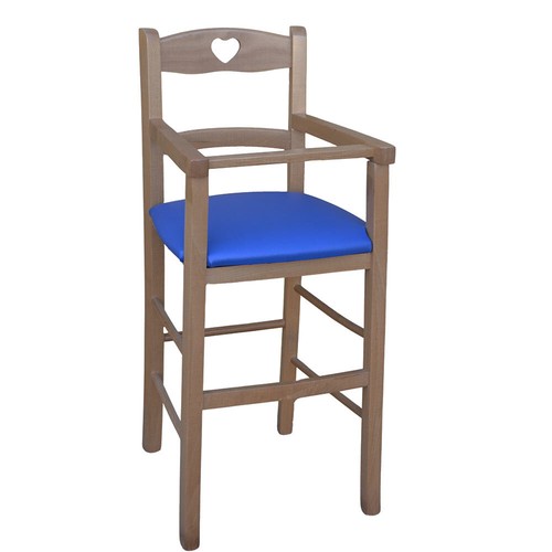 Seggiolone legno noce - seggiolone, in