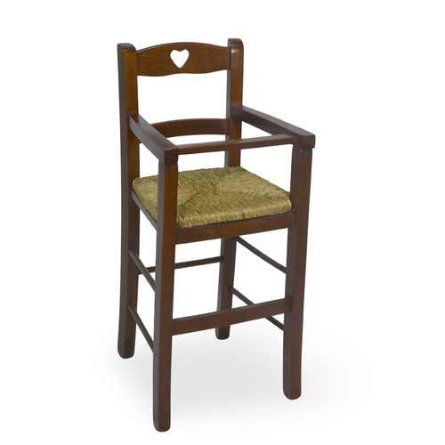 Seggiolone legno noce scuro - in,