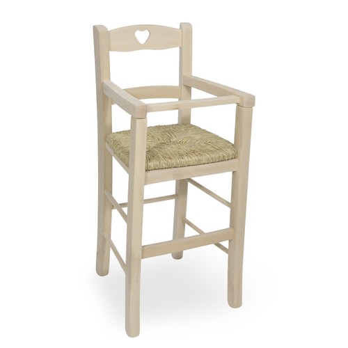 Seggiolone legno grezzo - seggiolone, in