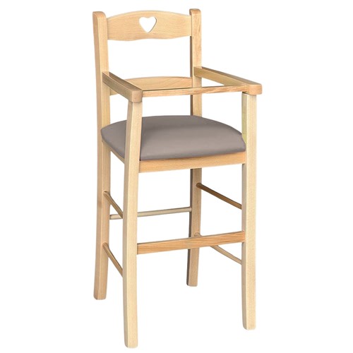 Seggiolone legno naturale - seggiolone, in